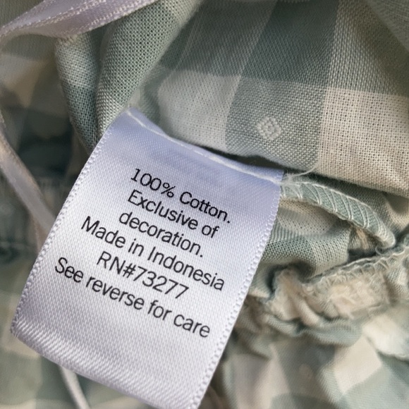 LC Lauren Conrad off the shoulder textured check w ruffle top - Picture 17 of 17